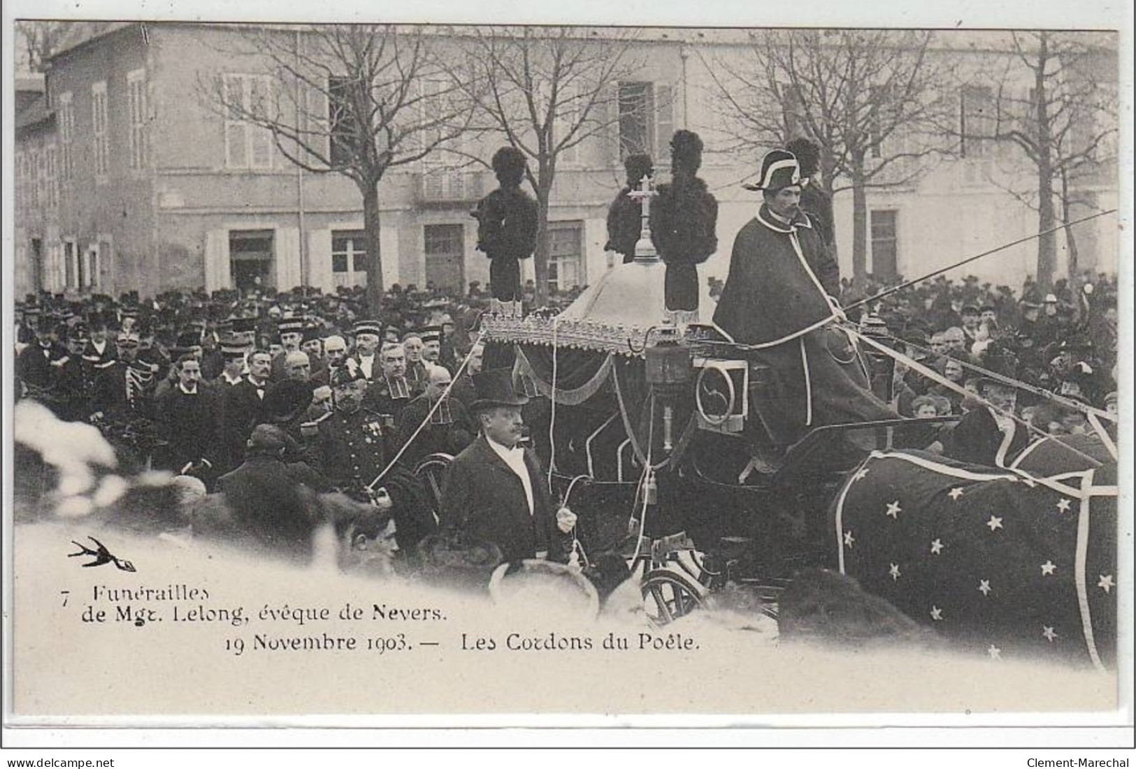 NEVERS : LOT DE 10 CPA - Funérailles De Mgr. Lelong, évêque De Nevers - 19 Novembre 1903 - Très Bon état - La Machine