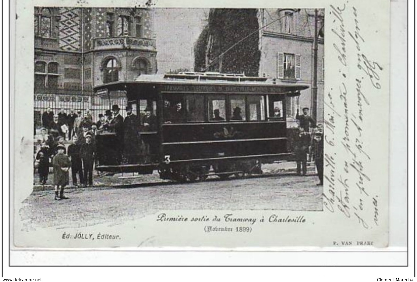 CHARLEVILLE : Première Sortie Du Tramway En 1899 - Très Bon état - Charleville