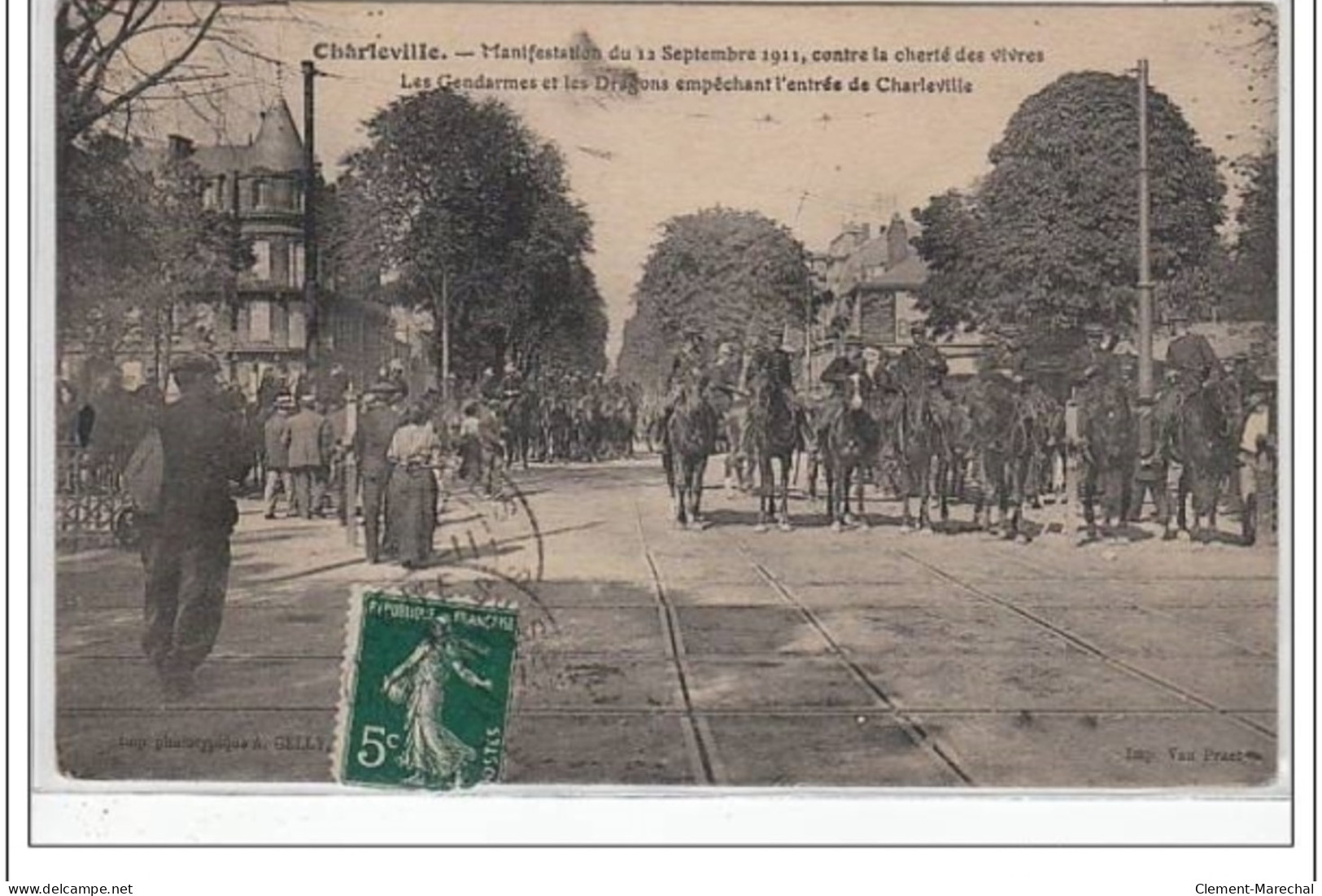 MEZIERES : Manifestation Contre La Cherté Des Vivres En 1911 - Très Bon état - Charleville