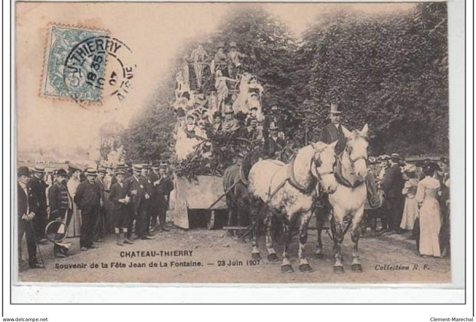 CHATEAU THIERRY : Souvenir De La Fête Jean De La Fontaine En 1907 - Très Bon état - Chateau Thierry