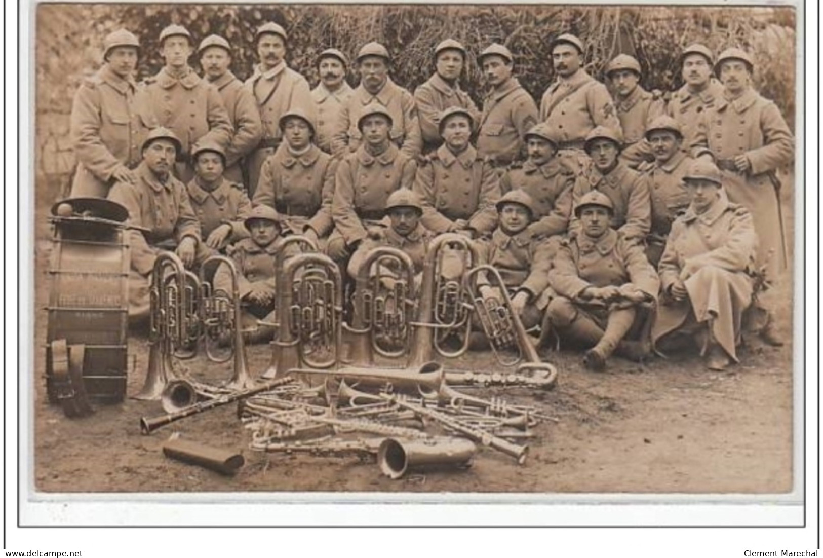 FERE EN TARDENOIS : Carte Photo De La Fanfare Militaire - Très Bon état - Fere En Tardenois