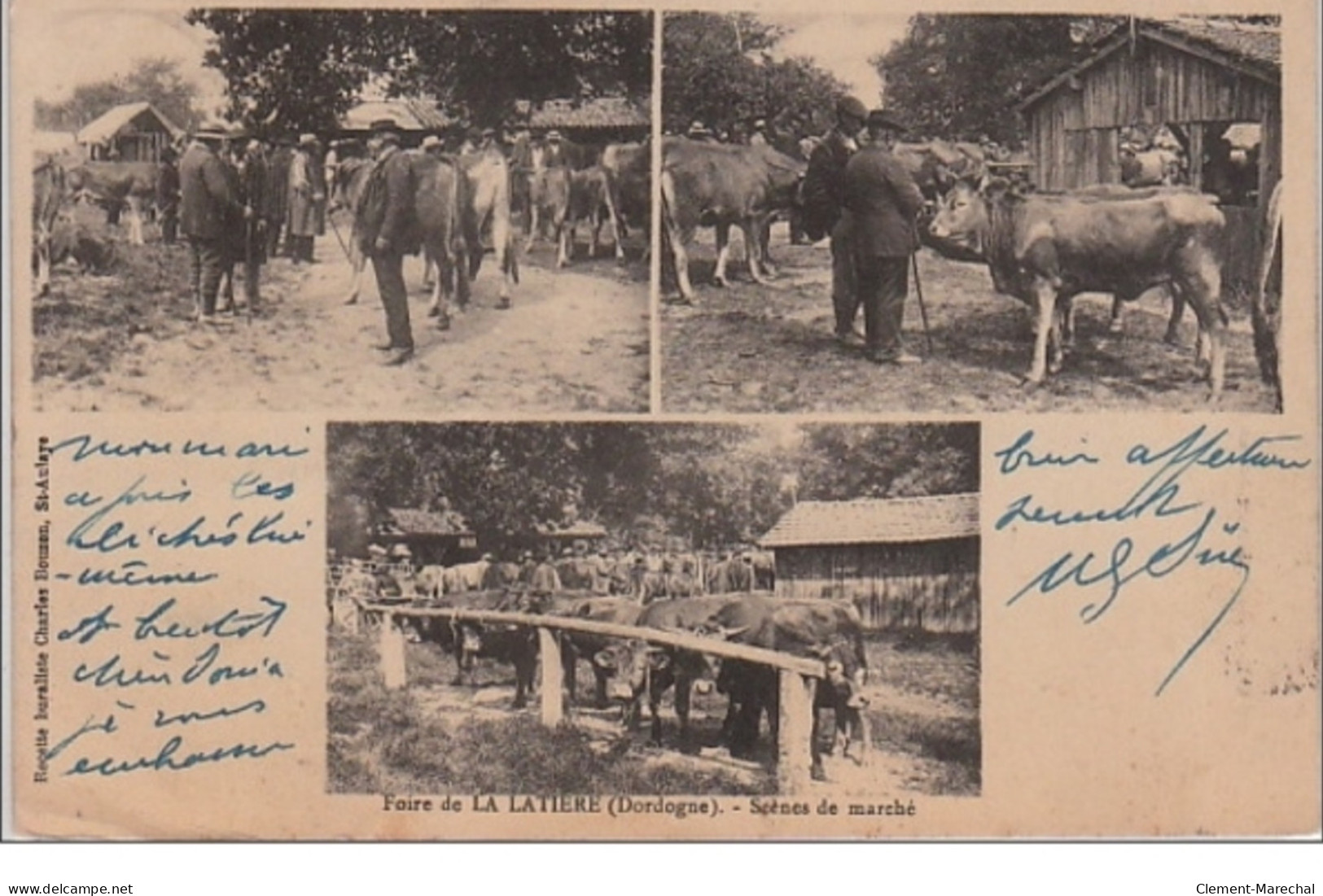 LA LATIERE : Scènes De Marché Vers 1910 - Très Bon état - Autres & Non Classés