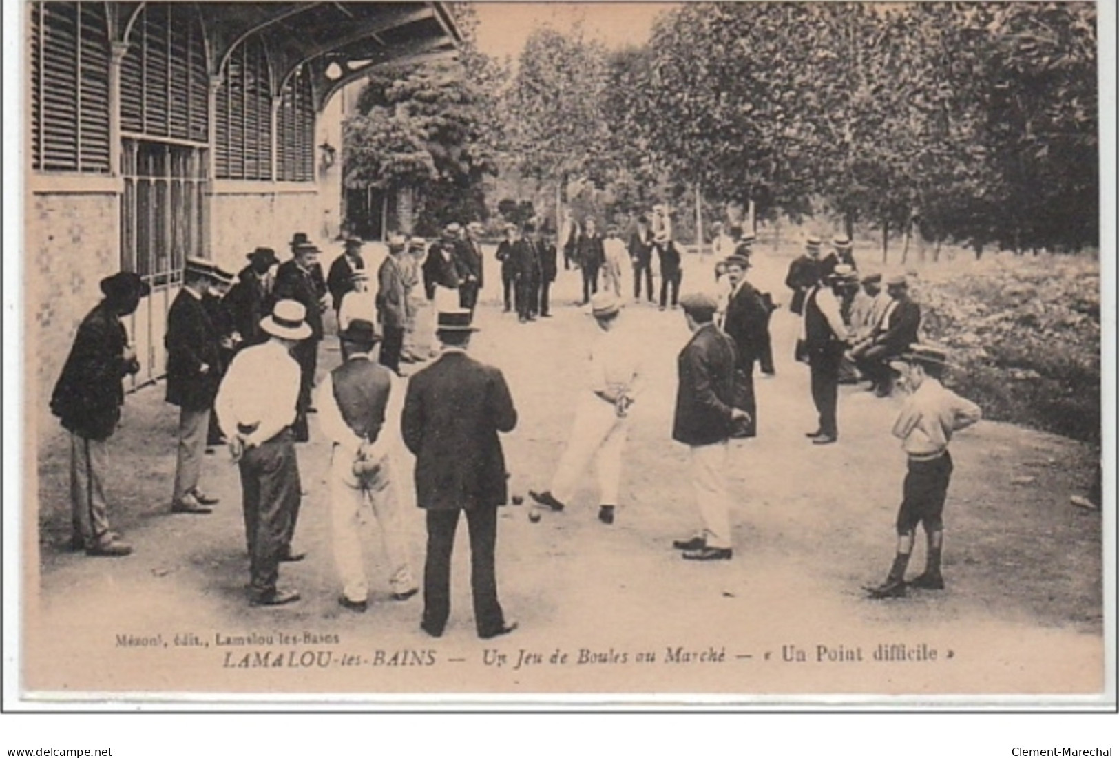 LAMALOU LES BAINS : Un Jeu De Boules Au Marché - Très Bon état - Other & Unclassified