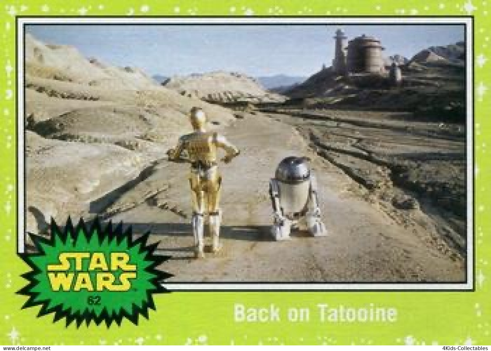 2015 Topps STAR WARS Journey To The Force Awakens "Jabba SLIME GREEN Starfield" Parallel #62 - Star Wars