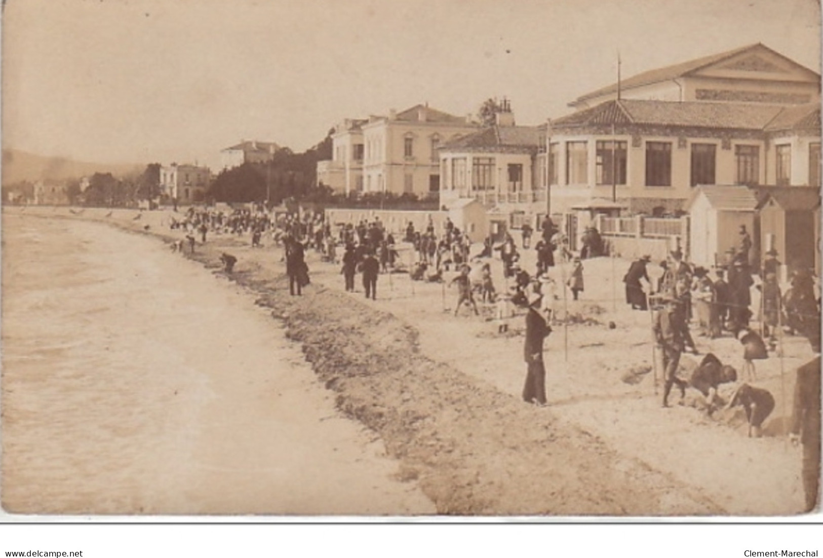 JUAN LES PINS : Carte Photo De La Plage En 1916 - Très Bon état - Otros & Sin Clasificación