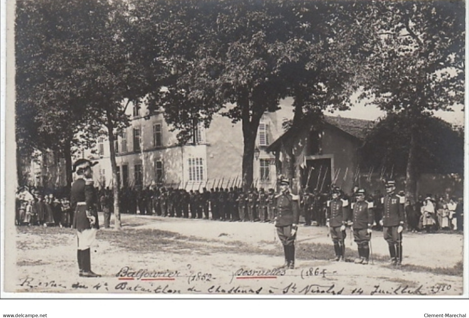 SAINT NICOLAS DE PORT : Carte Photo De La Revue Du 4ème Bataillon De Chasseurs En 1910 - Très Bon état - Autres & Non Classés