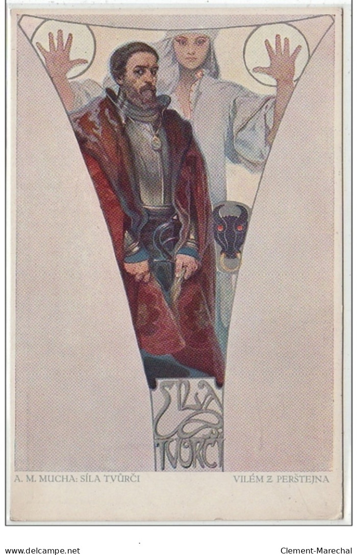 MUCHA Alphonse : Période Tchèque (carte Sur Papier épais) Vers 1920 - Très Bon état - Mucha, Alphonse