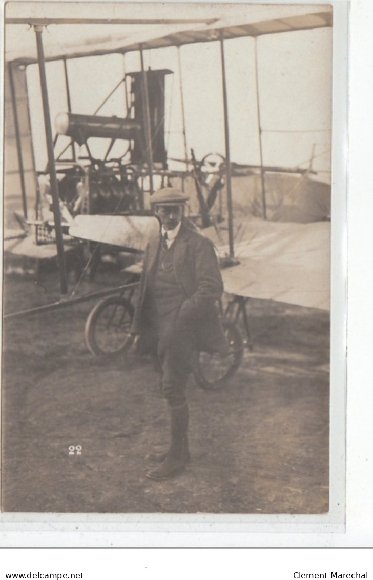 BIARRITZ - AVIATION - CARTE PHOTO - 23 Octobre 1910  - Très Bon état - Biarritz