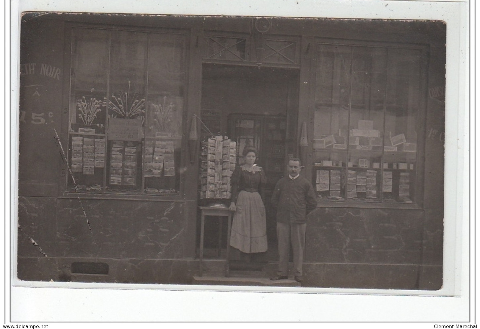 RAMBOUILLET : Carte Photo Du Tabac, Vins, Café """"a La Civette"""" (marchand De Cartes Postales) - Très Bon état - Rambouillet