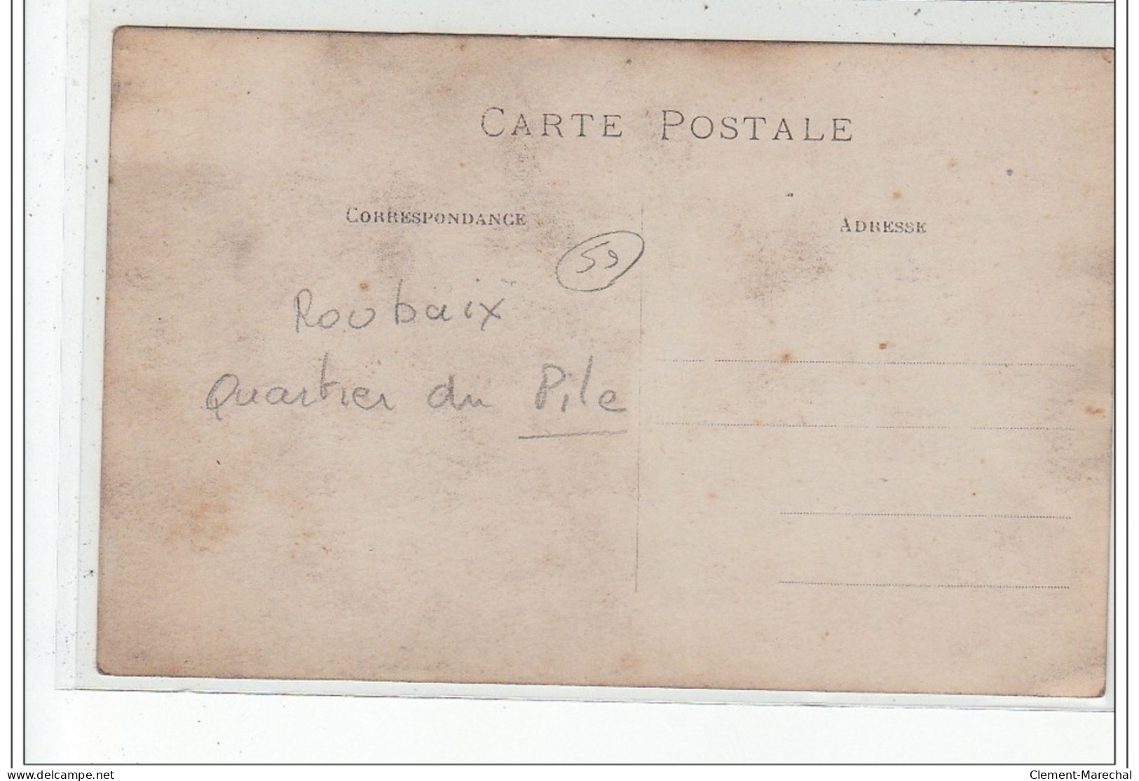 ROUBAIX : Carte Photo D'un Marchand De Journaux Dans Le Quartier Du Pile Vers 1910 - Très Bon état - Roubaix