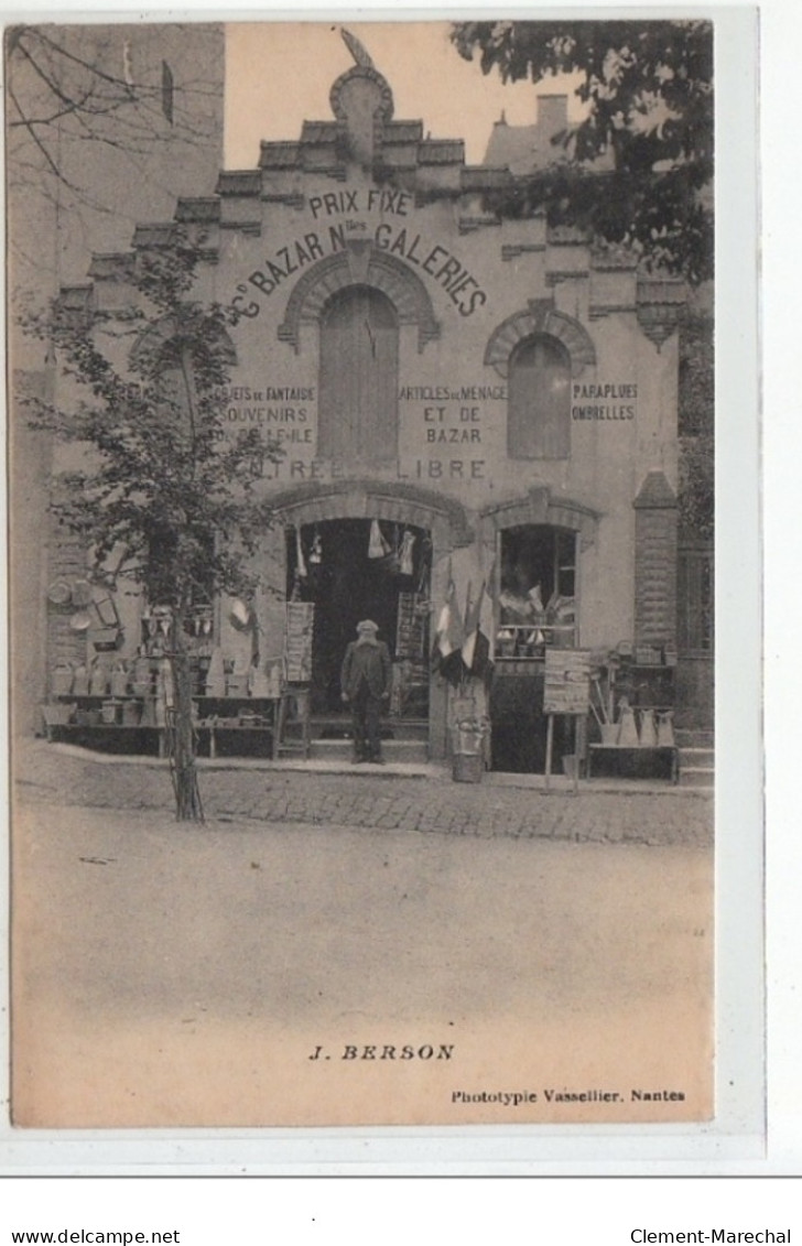 BELLE ILE EN MER : Magasin Aux Grandes Galeries BERSON - Bon état (un Petit Pli D'angle) - Belle Ile En Mer