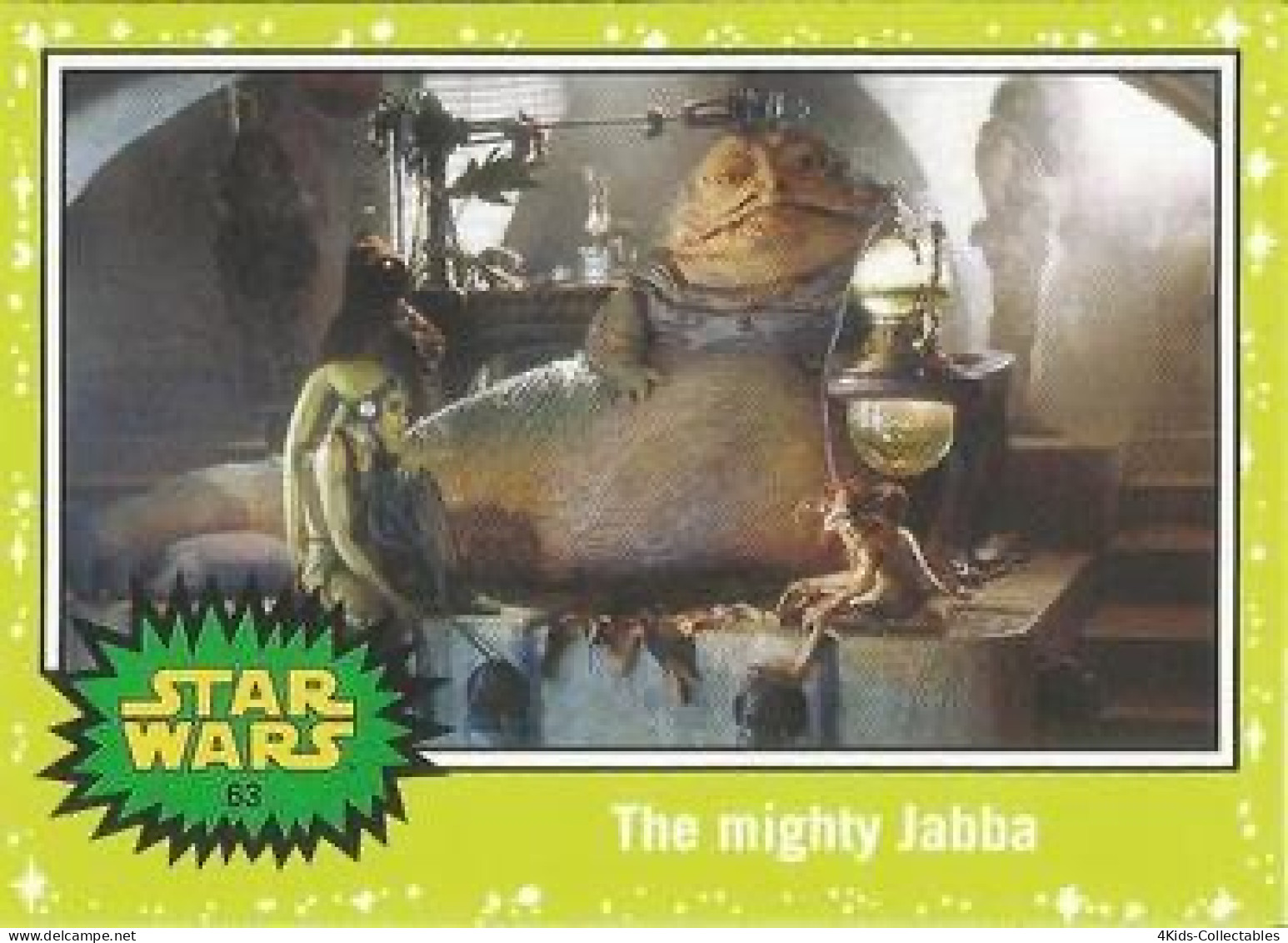 2015 Topps STAR WARS Journey To The Force Awakens "Jabba SLIME GREEN Starfield" Parallel #63 - Star Wars