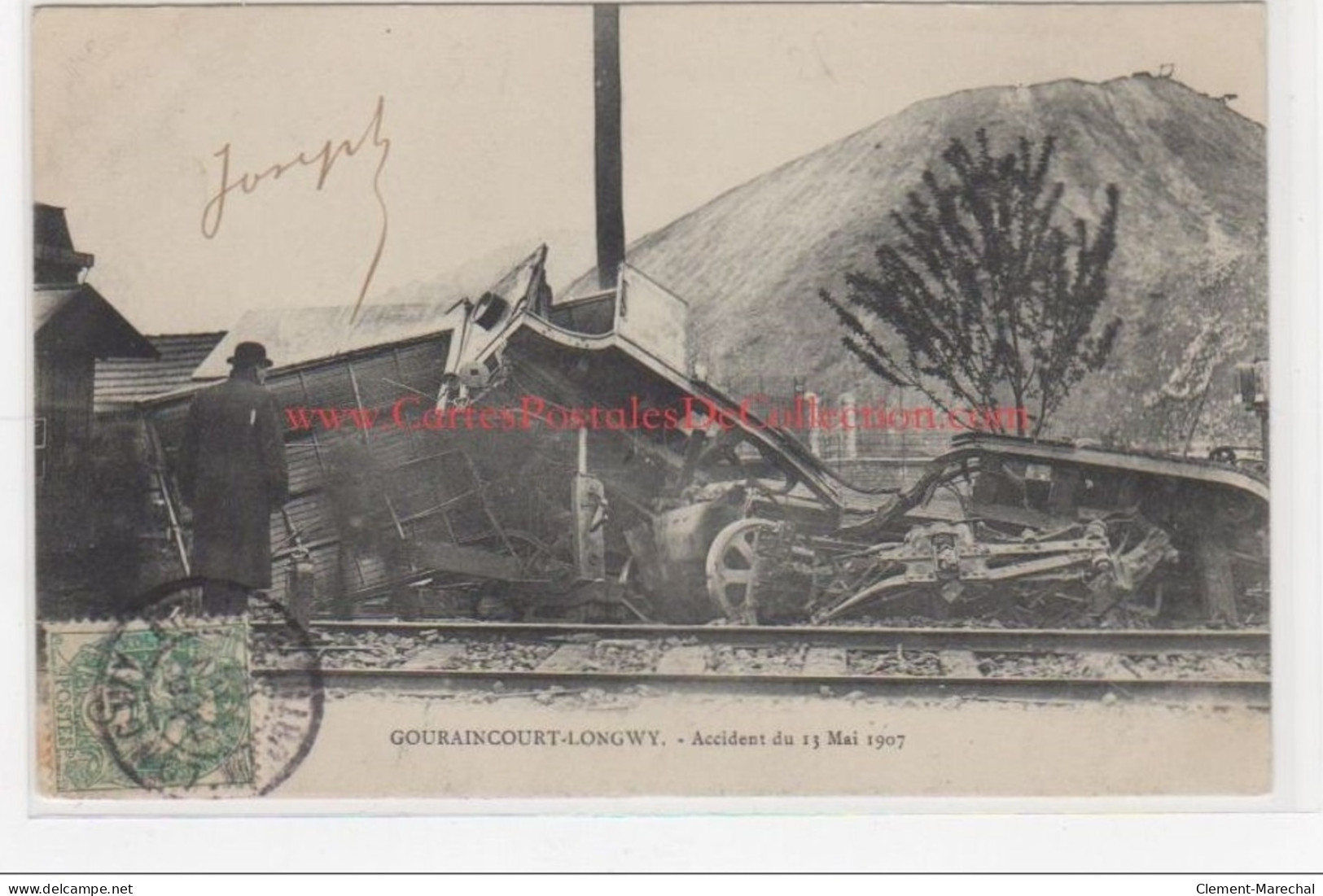 GOURAINCOURT-LONGWY : Accident De Chemin De Fer En 1907 - Très Bon état - Autres & Non Classés
