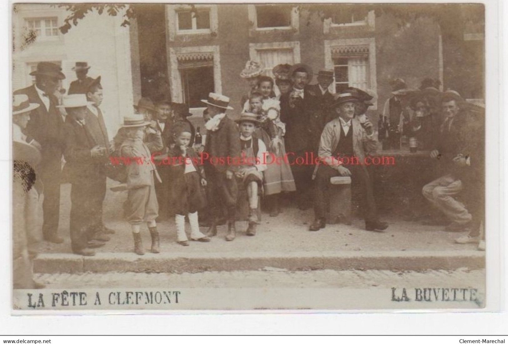 CLEFMONT : Carte Photo De La Fête Vers 1905 (la Buvette) - Très Bon état - Clefmont