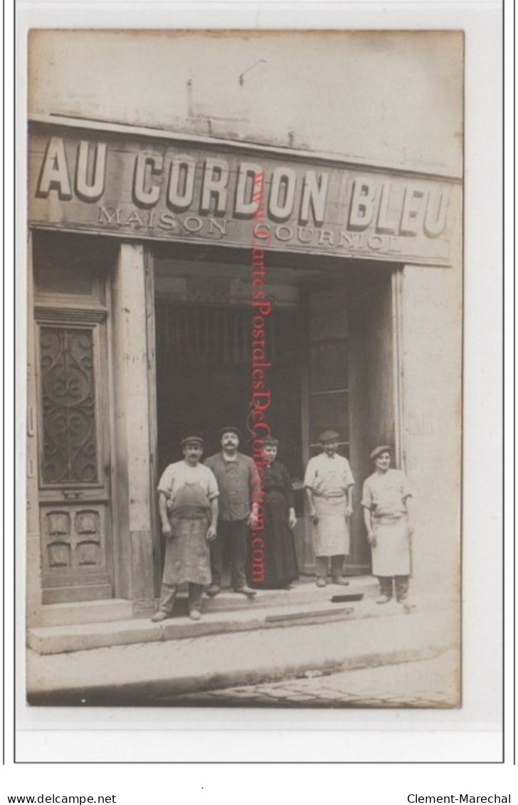 LIBOURNE : Carte Photo De La Maison Courniol """"au Cordon Bleu"""" Vers 1910 - Très Bon état - Libourne