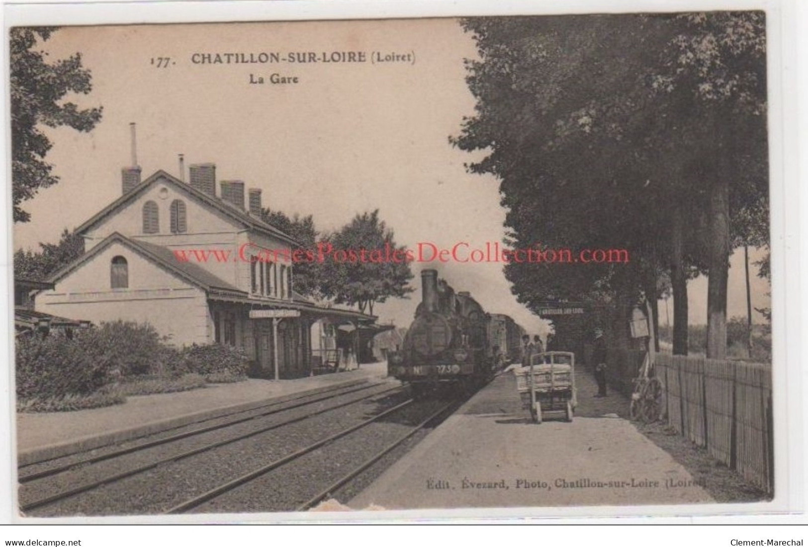 CHATILLON SUR LOIRE : La Gare - Très Bon état - Chatillon Sur Loire