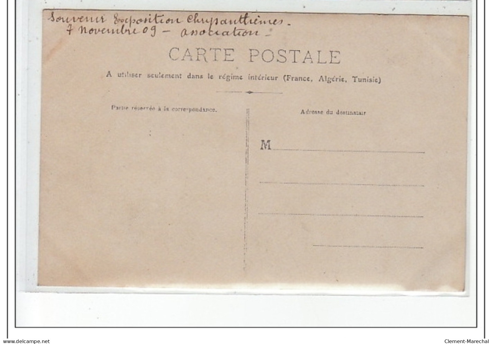 PARIS 1er : Carte Photo De L'exposition Horticole (chrysanthèmes) En 1909 (stand Vilmorin Andrieux) - Très Bon état - Distretto: 01