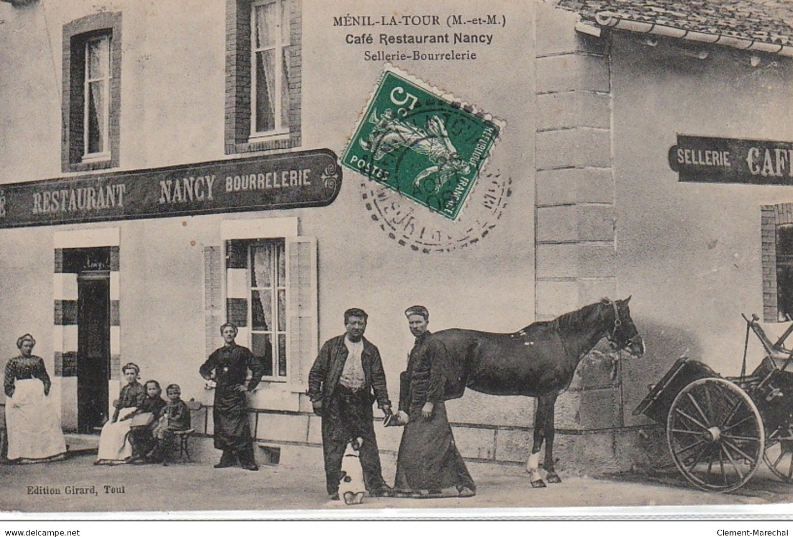 MENIL LA TOUR: Café Restaurant Nancy - Sellerie Bourrelerie - Très Bon état - Autres & Non Classés