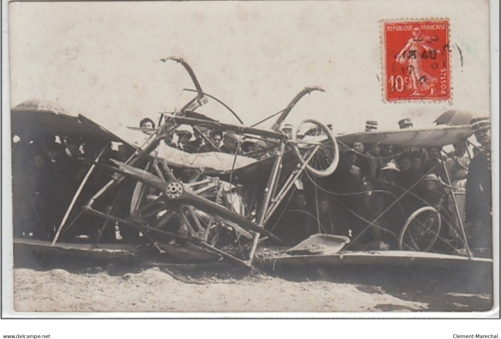 VAUX Environs De CHATELLERAULT : CARTE PHOTO - Accident D'avion - Très Bon état - Altri & Non Classificati