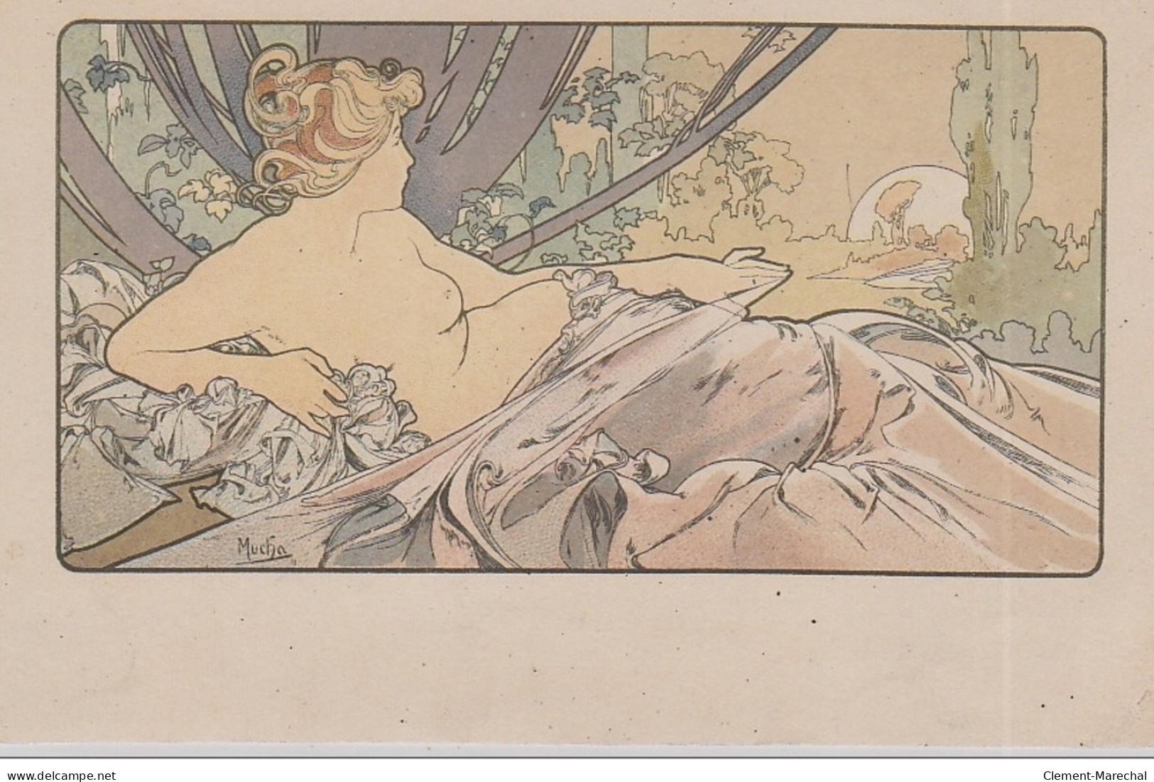 MUCHA Alphonse : Lot De 2 Cartes Postales "Aube Et Aurore" Vers 1900 - Bon état (légers Défauts) - Mucha, Alphonse