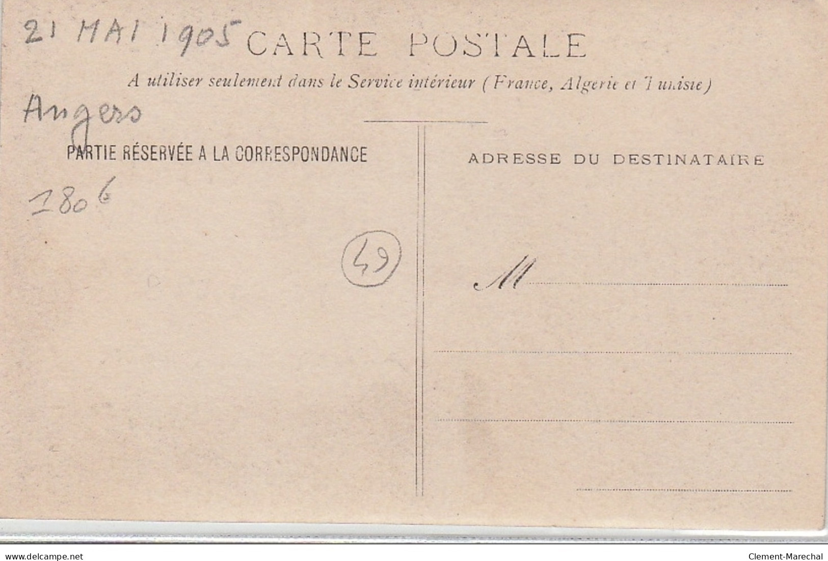 ANGERS: Carte-Photo - Manisfestations Du 21 Mai 1905 - Très Bon état - Other & Unclassified