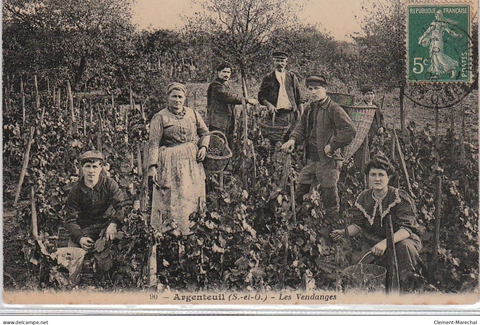 ARGENTEUIL : Les Vendanges - Très Bon état - Argenteuil