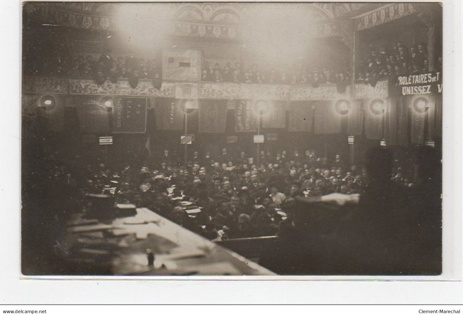 NIMES : Carte Photo Du Congrès Socialiste En 1910 - Très Bon état - Nîmes