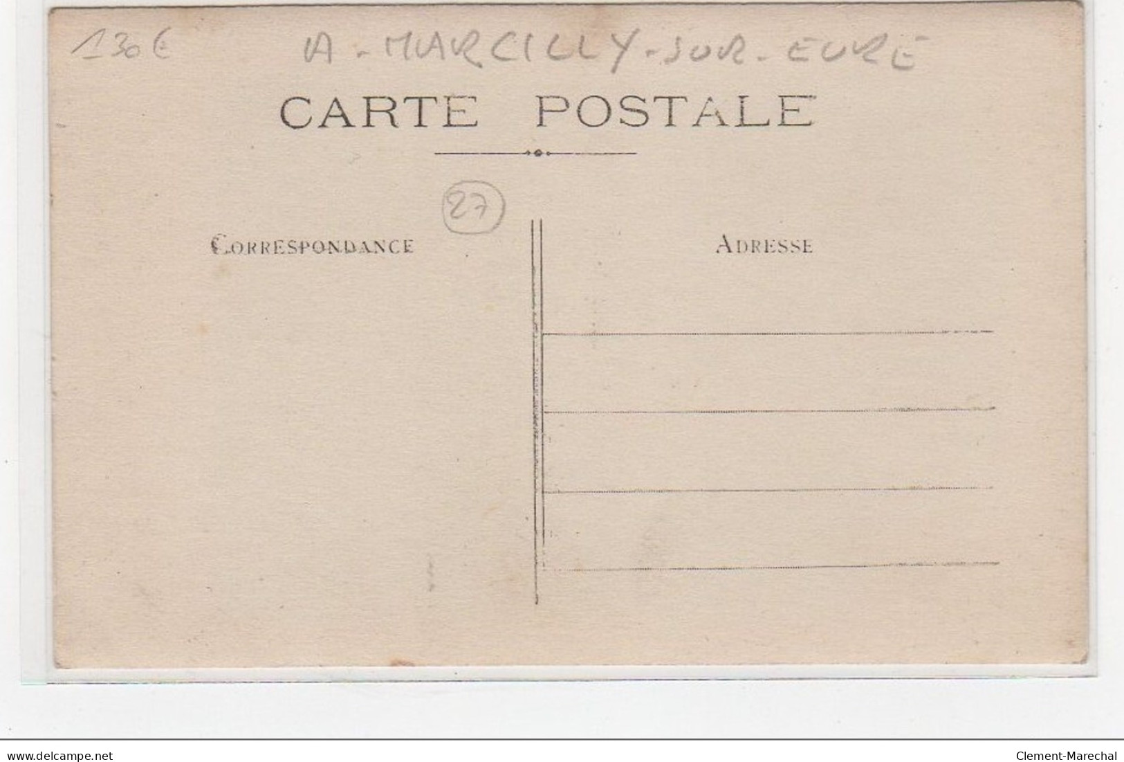 MARCILLY SUR EURE : Carte Photo - Très Bon état - Marcilly-sur-Eure