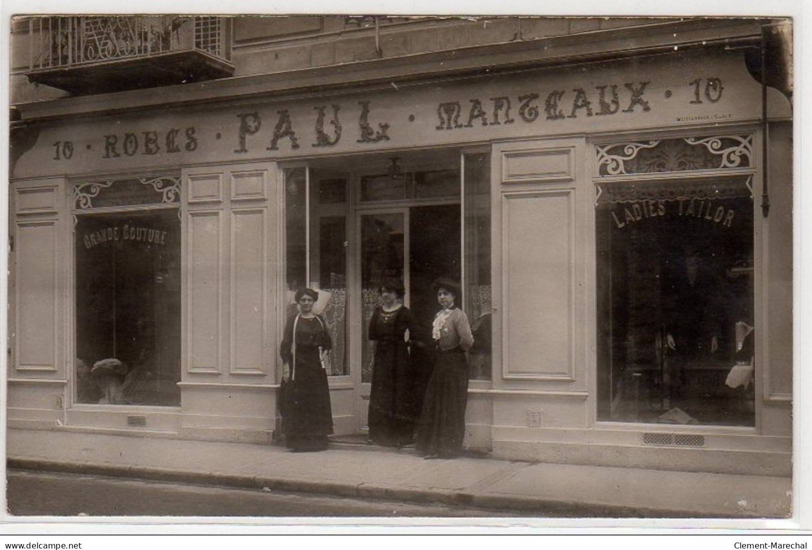 NICE : Carte Photo Du Magasin De Mode, Robes Et Manteaux """"PAUL"""" - Très Bon état - Otros & Sin Clasificación