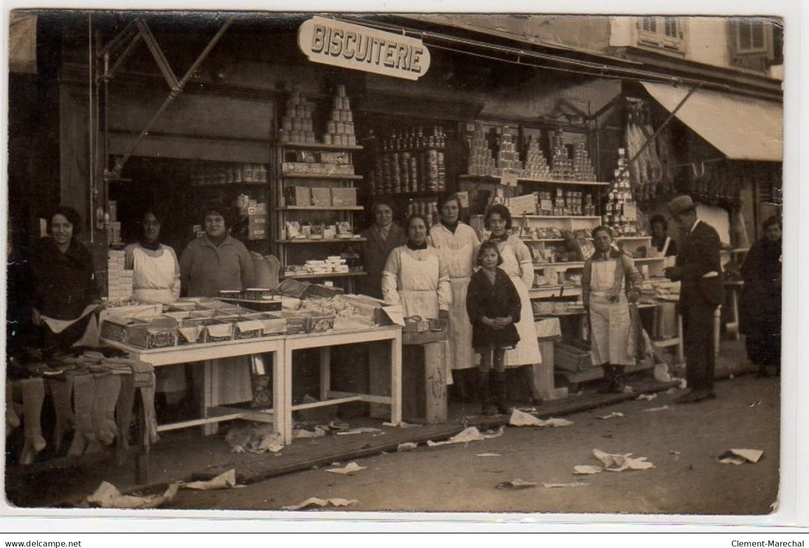 NICE : Carte Photo D'un Magasin (épicerie - Biscuiterie) - Très Bon état (une Petite Adhérence Au Dos) - Otros & Sin Clasificación