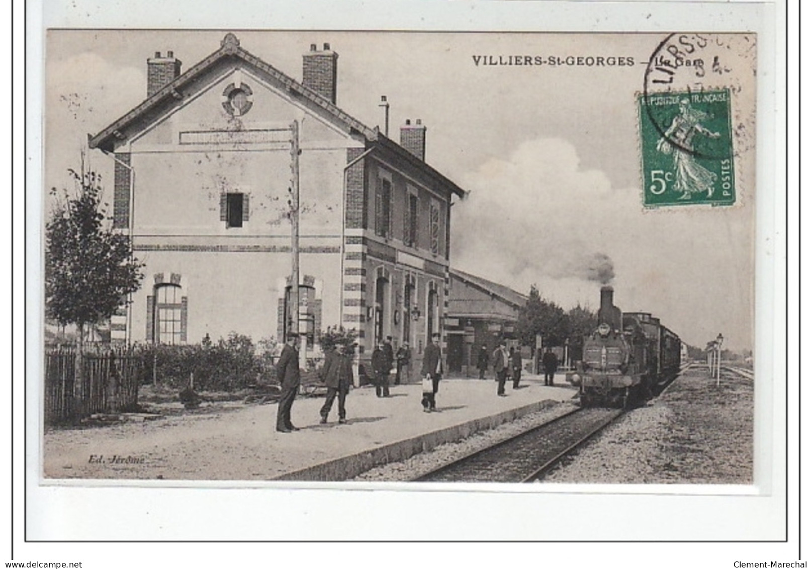 VILLIERS SAINT GEORGES - La Gare - Très Bon état - Villiers Saint Georges