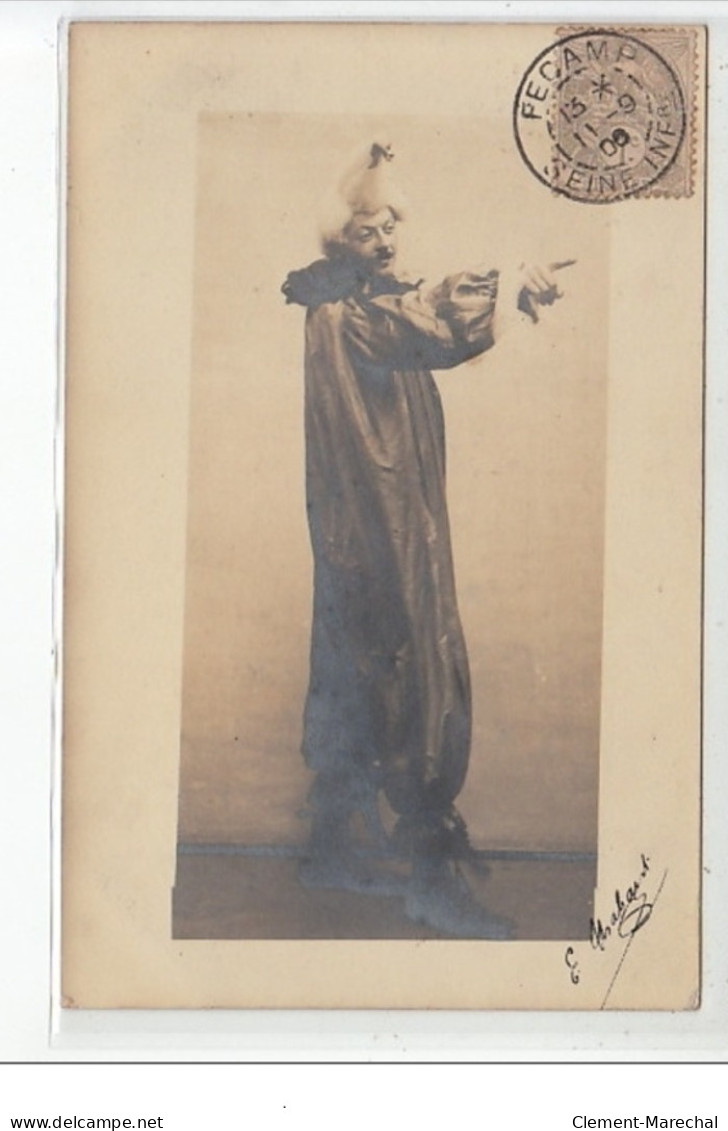 FECAMP - CARTE PHOTO - Homme Costumé - Cavalcade 1906 - Très Bon état - Fécamp