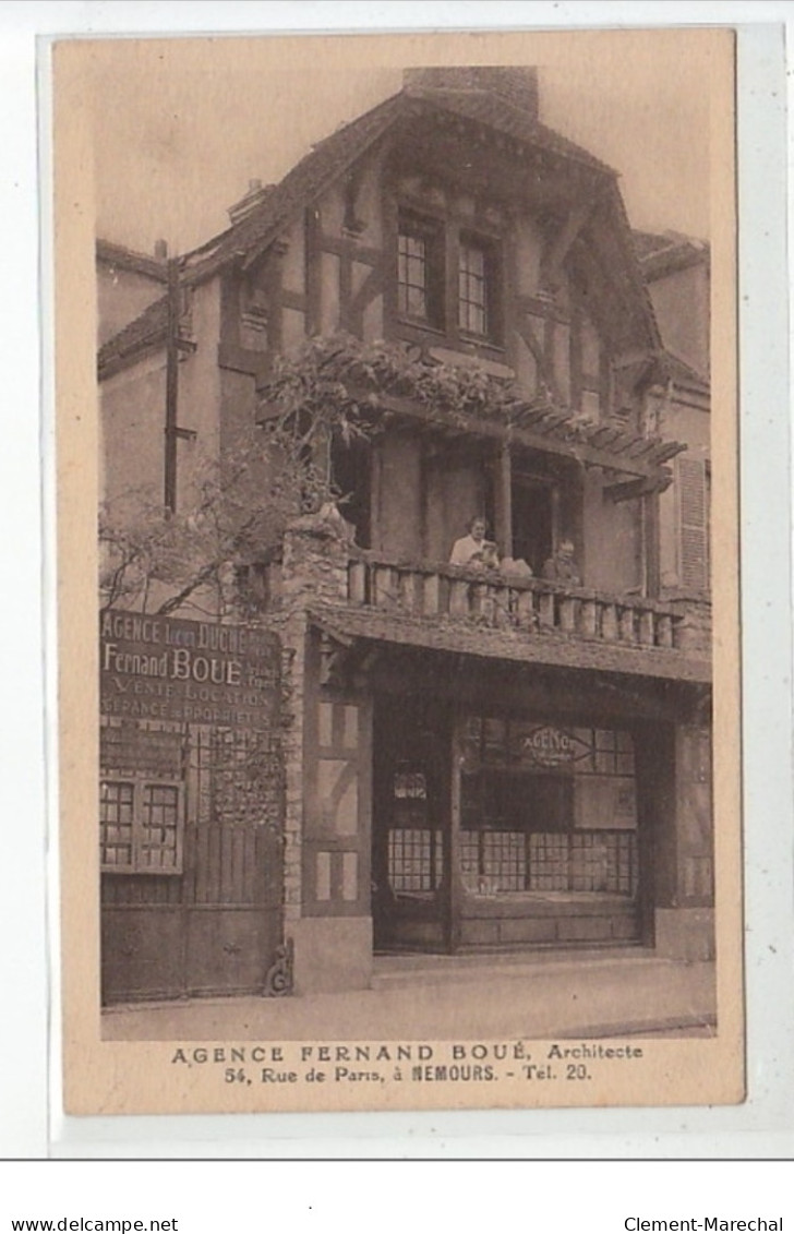 NEMOURS - Agence Fernand Boué Architecte 54, Rue De Paris - Très Bon état - Nemours