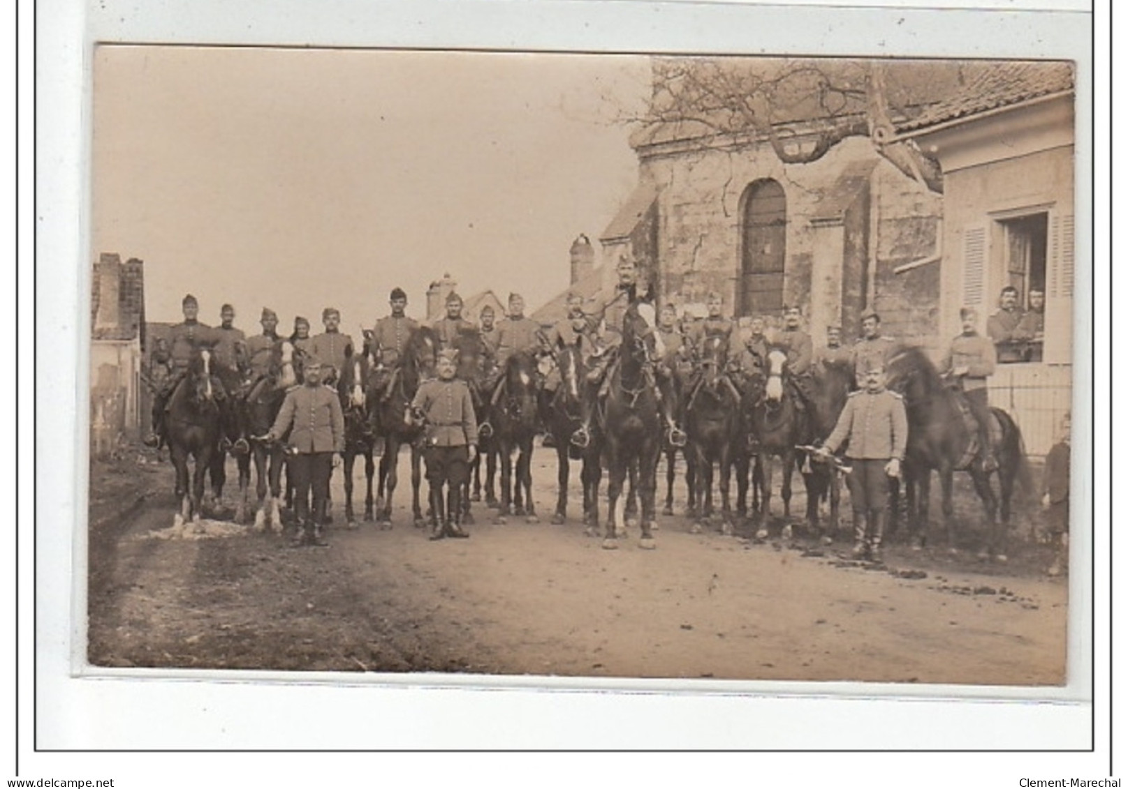 BETHUNE - CARTE PHOTO - Epicerie Et Drogueries Flament-Roussel - MILITAIRES - 3 CARTES PHOTOS - Très Bon état - Bethune