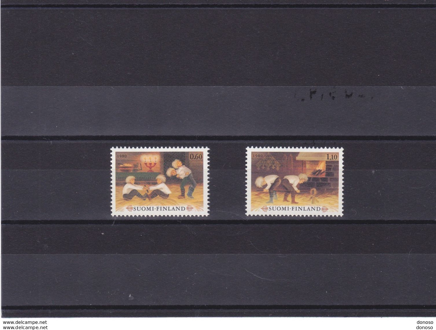 FINLANDE 1980 NOËL Yvert 838-839, Michel 874-875 NEUF** MNH - Unused Stamps