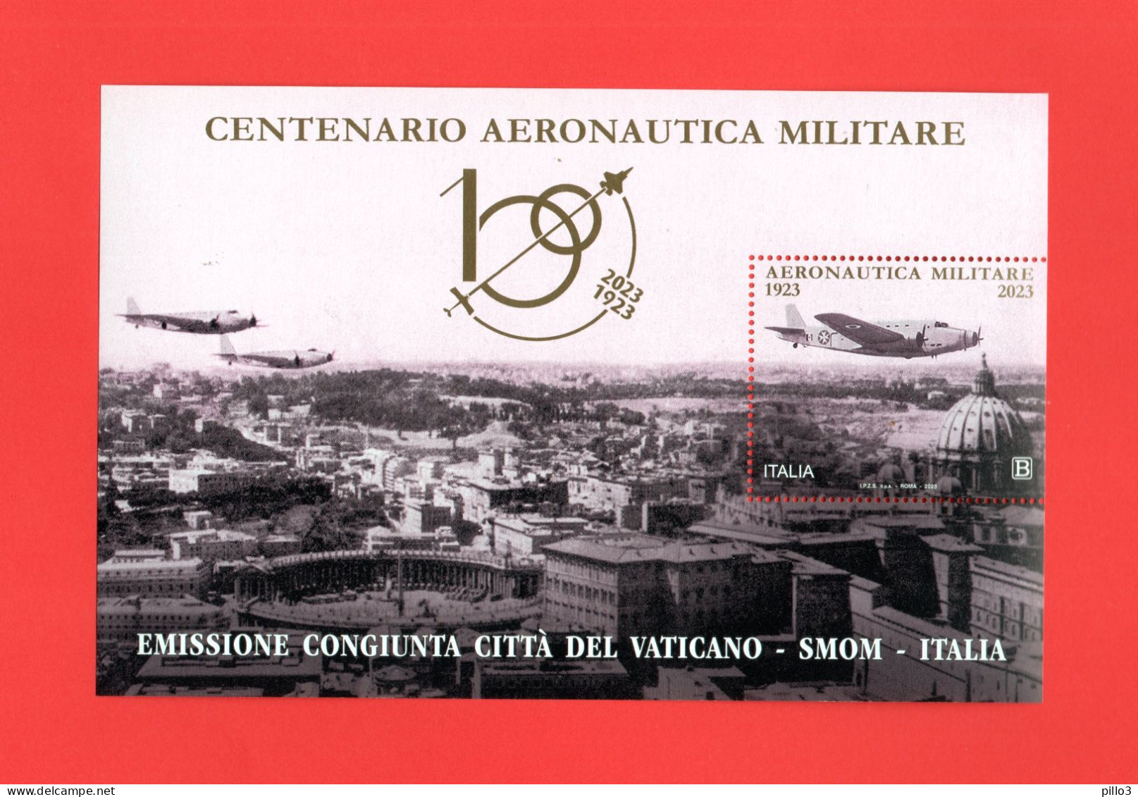 2023 ITALIA  : Foglietto  Centenario AERONAUTICA MILITARE MNH** 23.03.2023 - Blocks & Sheetlets