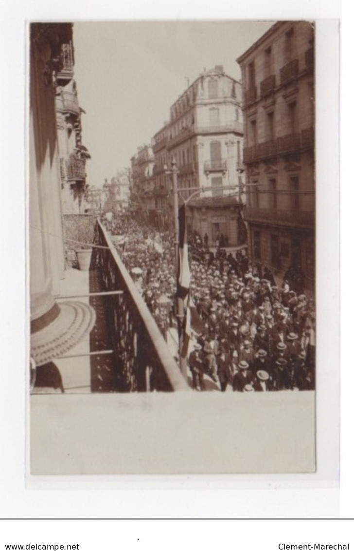 MONTPELLIER : Carte Photo Des Manifestations Viticoles - Très Bon état - Montpellier