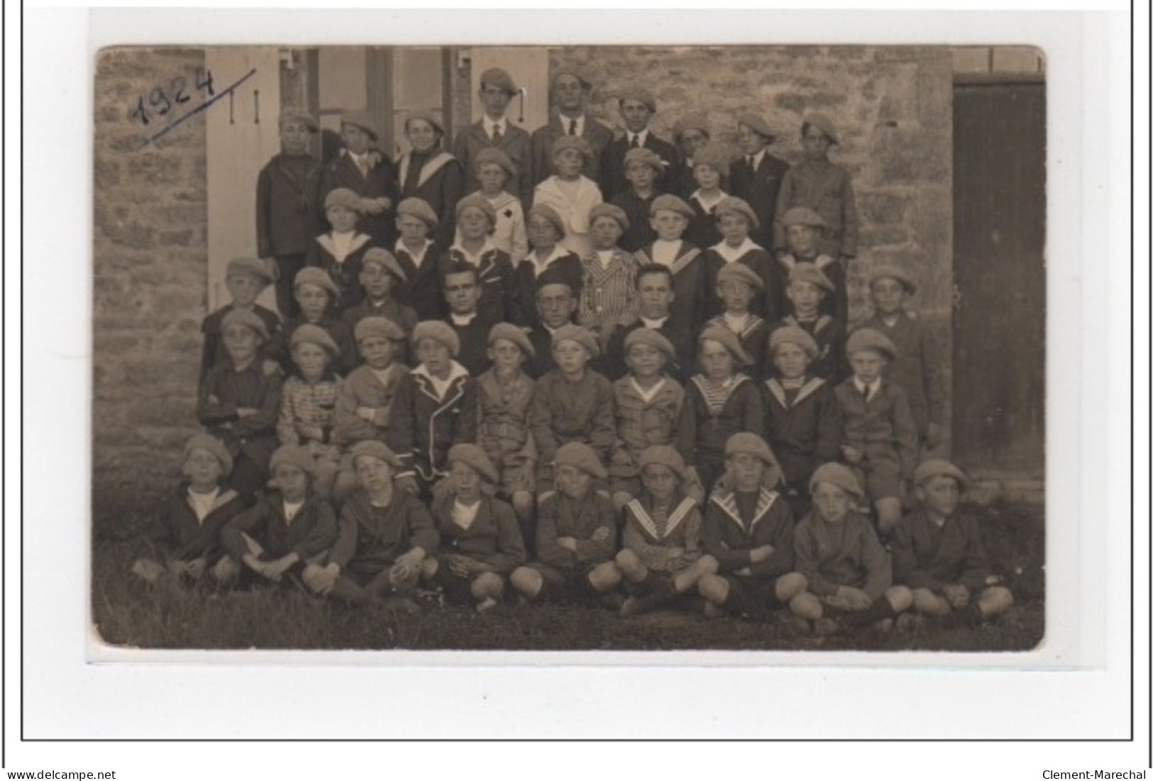 PENMARCH : Carte Photo De La Colonie De Vacances à Notre Dame Des Lourdes En 1924 - Très Bon état - Penmarch