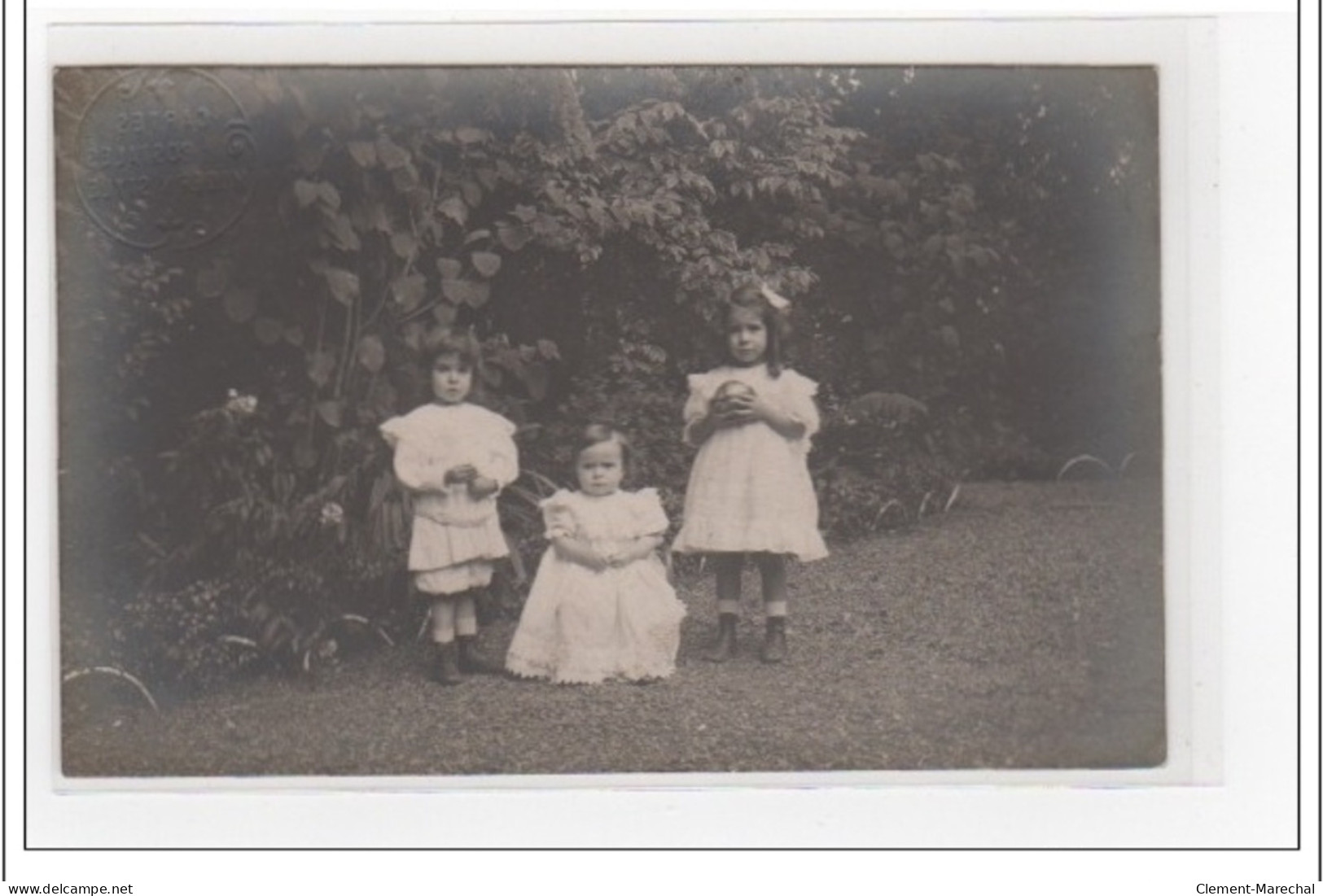 LUCHOn : Carte Photo D'enfants Jouant Aux Boules (pétanque - Villa) - Très Bon état - Luchon