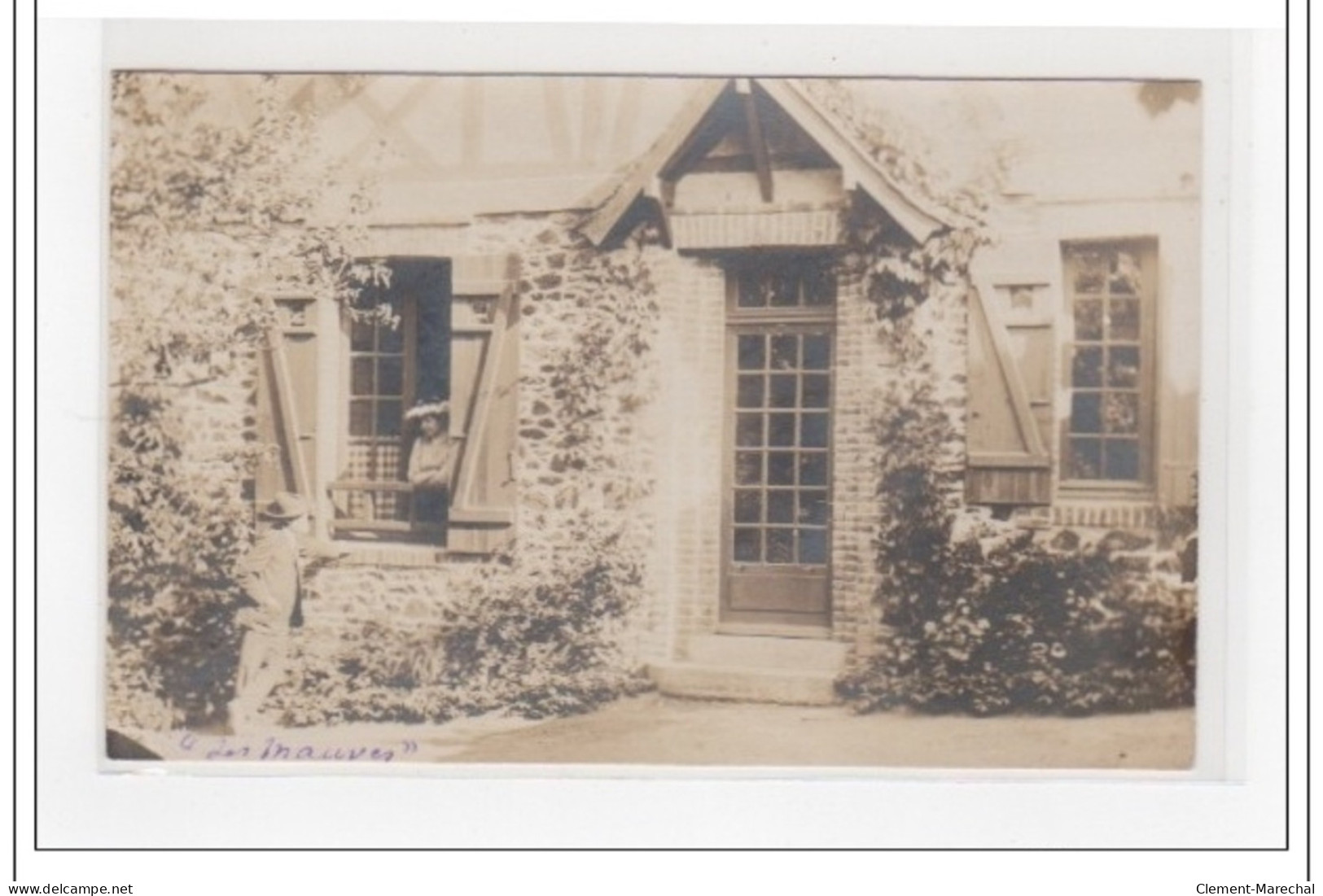 SAINT QUAI PORTRIEUX : Carte Photo De La Villa """"les Mauves"""" En 1909 - Très Bon état - Saint-Quay-Portrieux