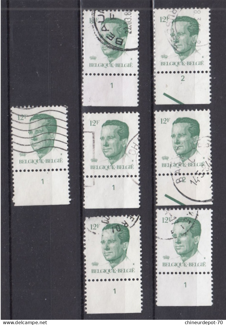 TIMBRES BELGE NON Classés Numero De Planche Roi Baudouin - Other & Unclassified