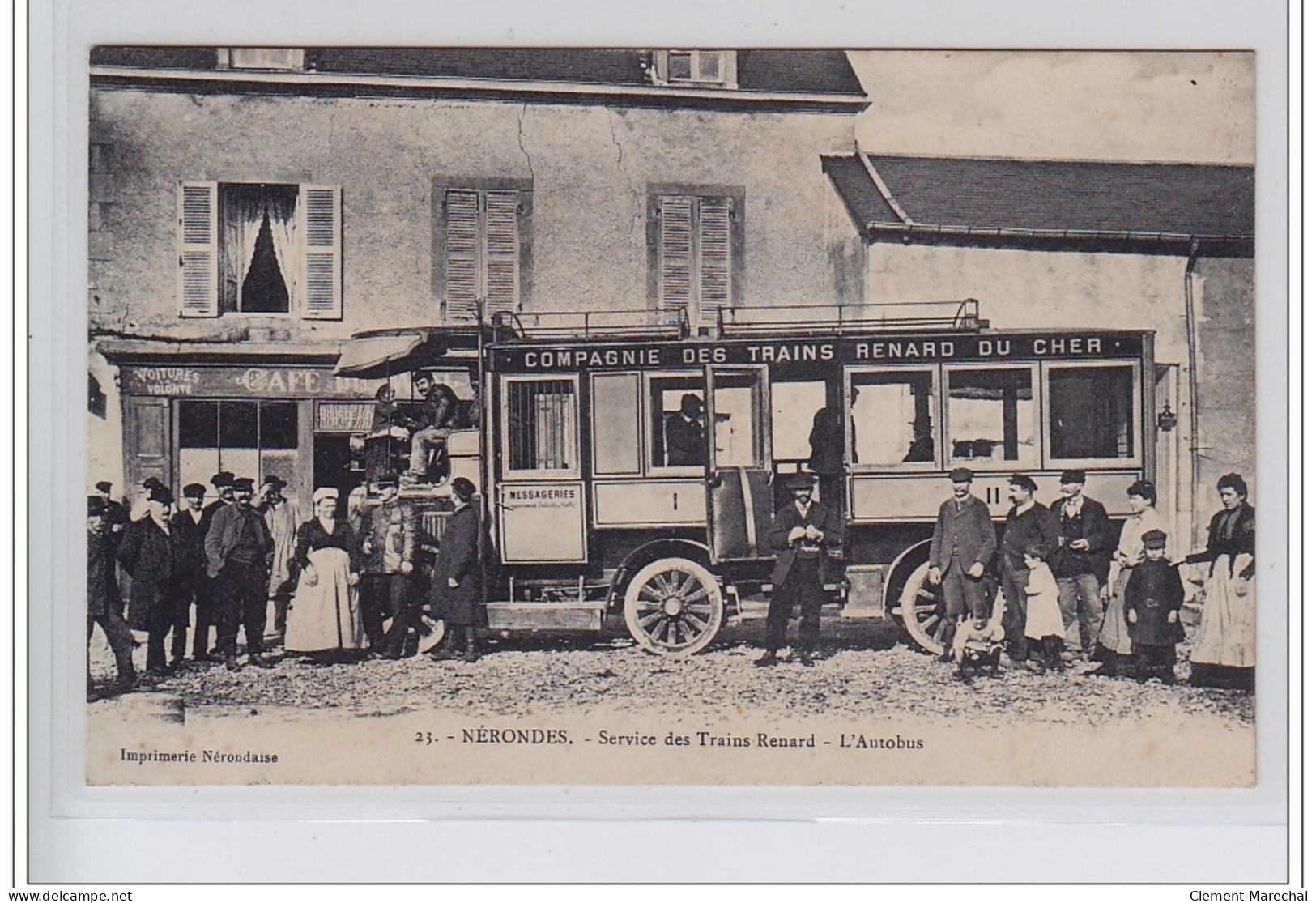 NERONDES - Train Renard Du Cher - Service De Nérondes à Blet - L'autobus - Bon état (traces) - Nérondes