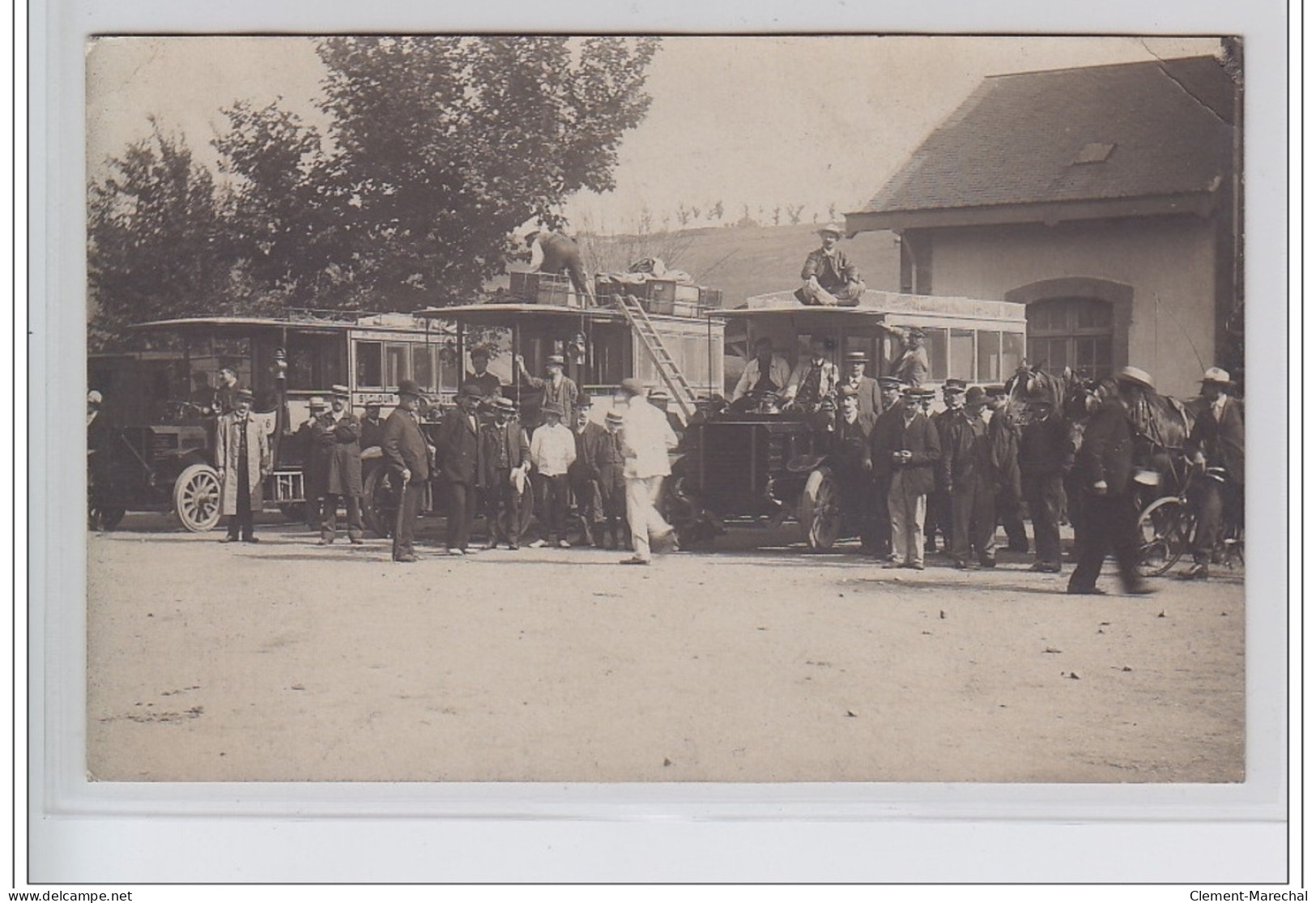 SAINT FLOUR : Carte Photo Selves (les Autobus Au Train Bonnet) - Très Bon état - Saint Flour