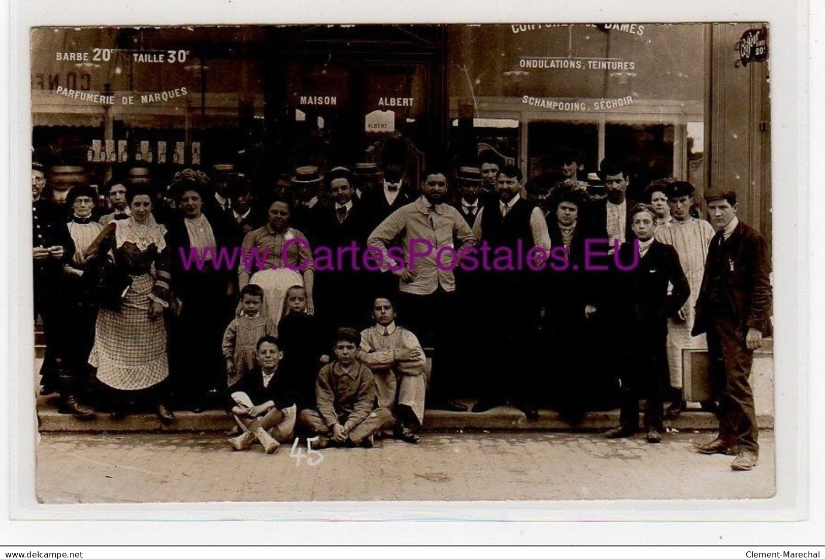 PARIS : Carte Photo De La Parfumerie ALBERT - 12 Rue Mademoiselle - Très Bon état - Paris (15)