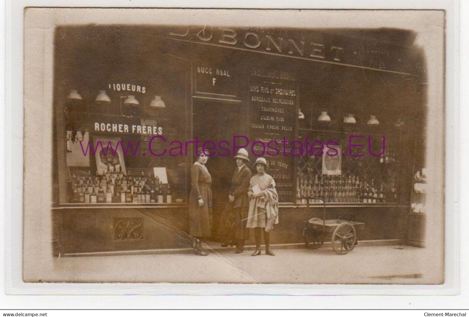 PARIS : Carte Photo Du Marchand De Vins DUBONNET Au 199 Rue De Vaugirard - Très Bon état - Distrito: 15