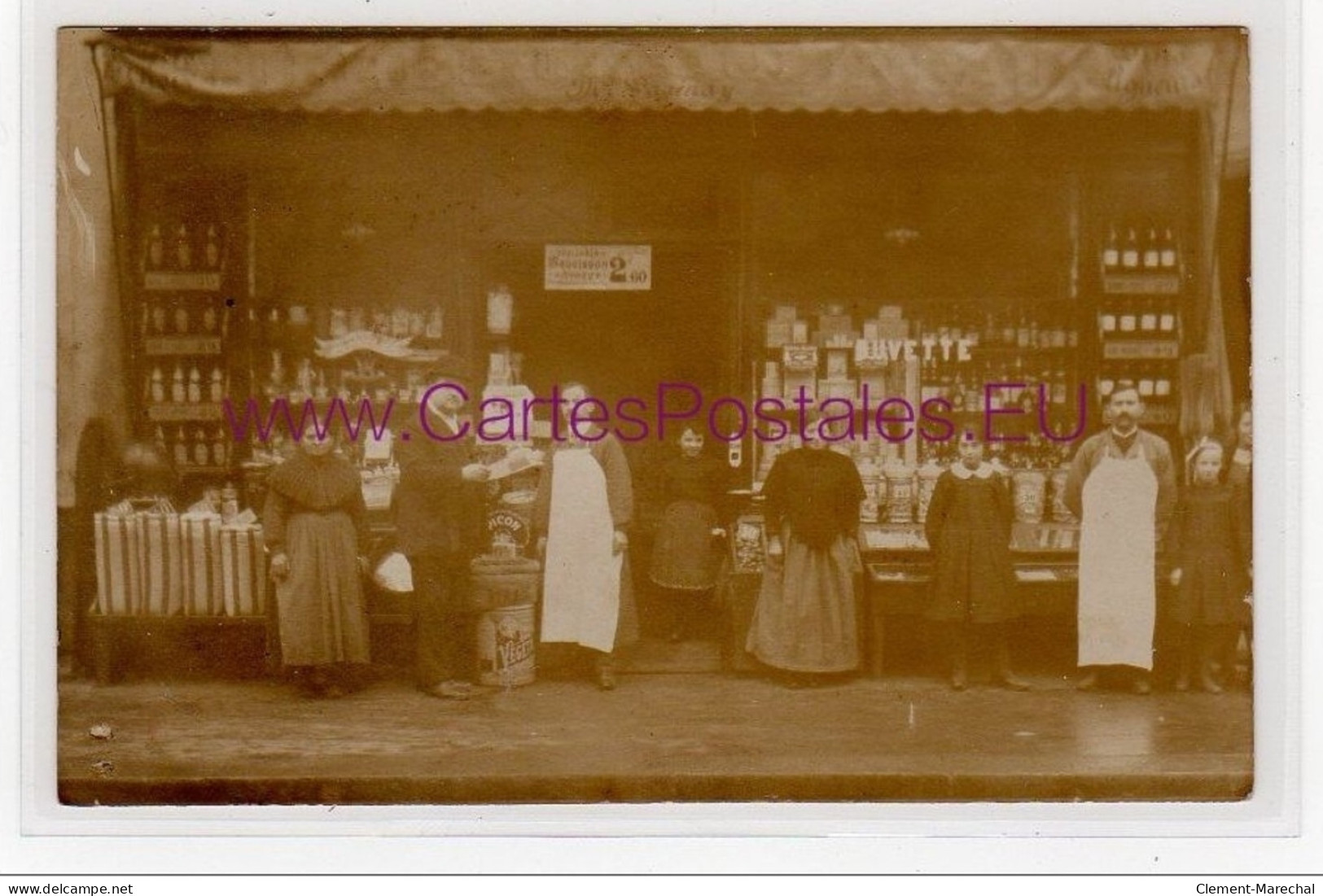 PARIS 15ème : Carte Photo De L'épicerie VAGINAY - 68 Rue Félix Faure - Très Bon état - Arrondissement: 15