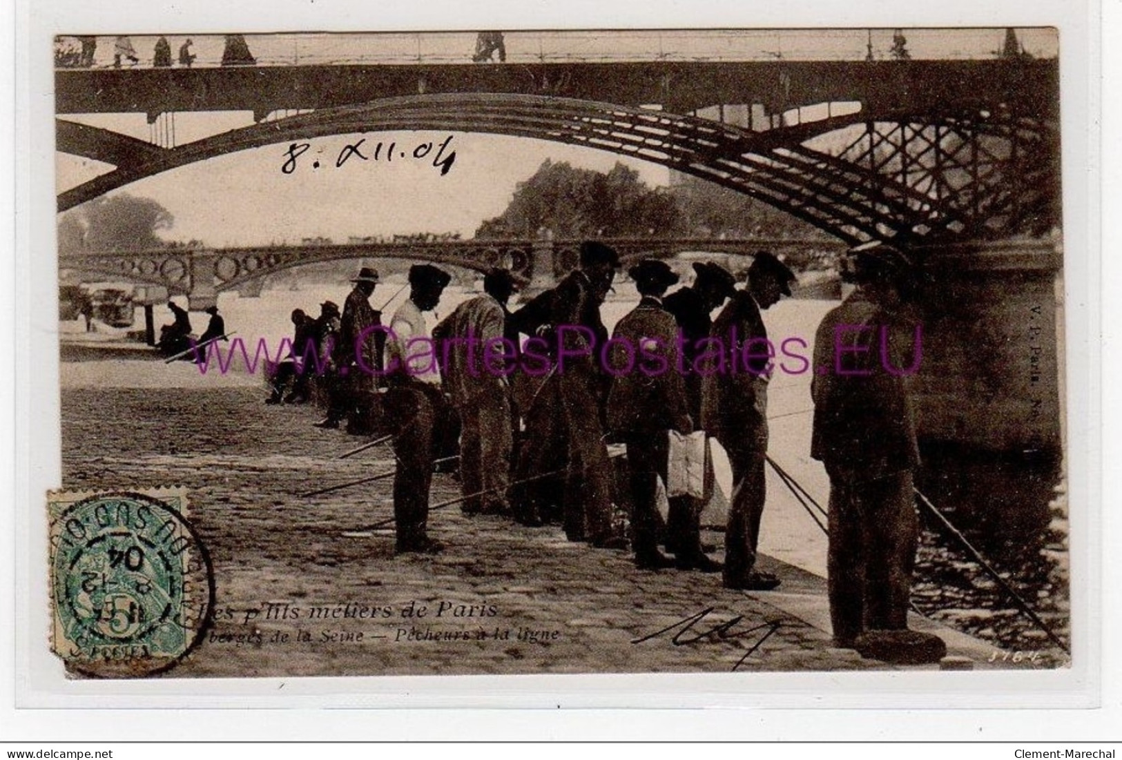 PARIS - Eugêne ATGET : Les P&acute;tits Métiers De Paris - Les Pêcheurs à La Ligne Sur Les Quais De La Seine - Très Bon - Artisanry In Paris