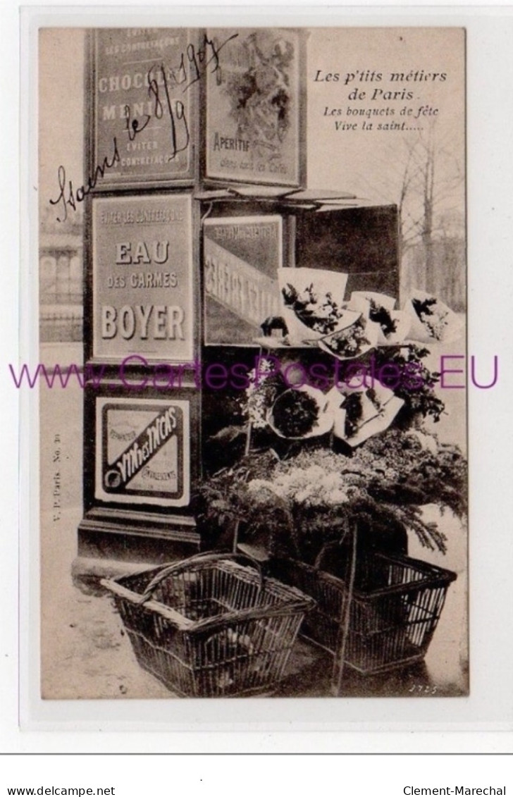 PARIS - Eugêne ATGET : Les P&acute;tits Métiers De Paris - Les Bouquets De Fêtes (fleurs) - Très Bon état - Petits Métiers à Paris