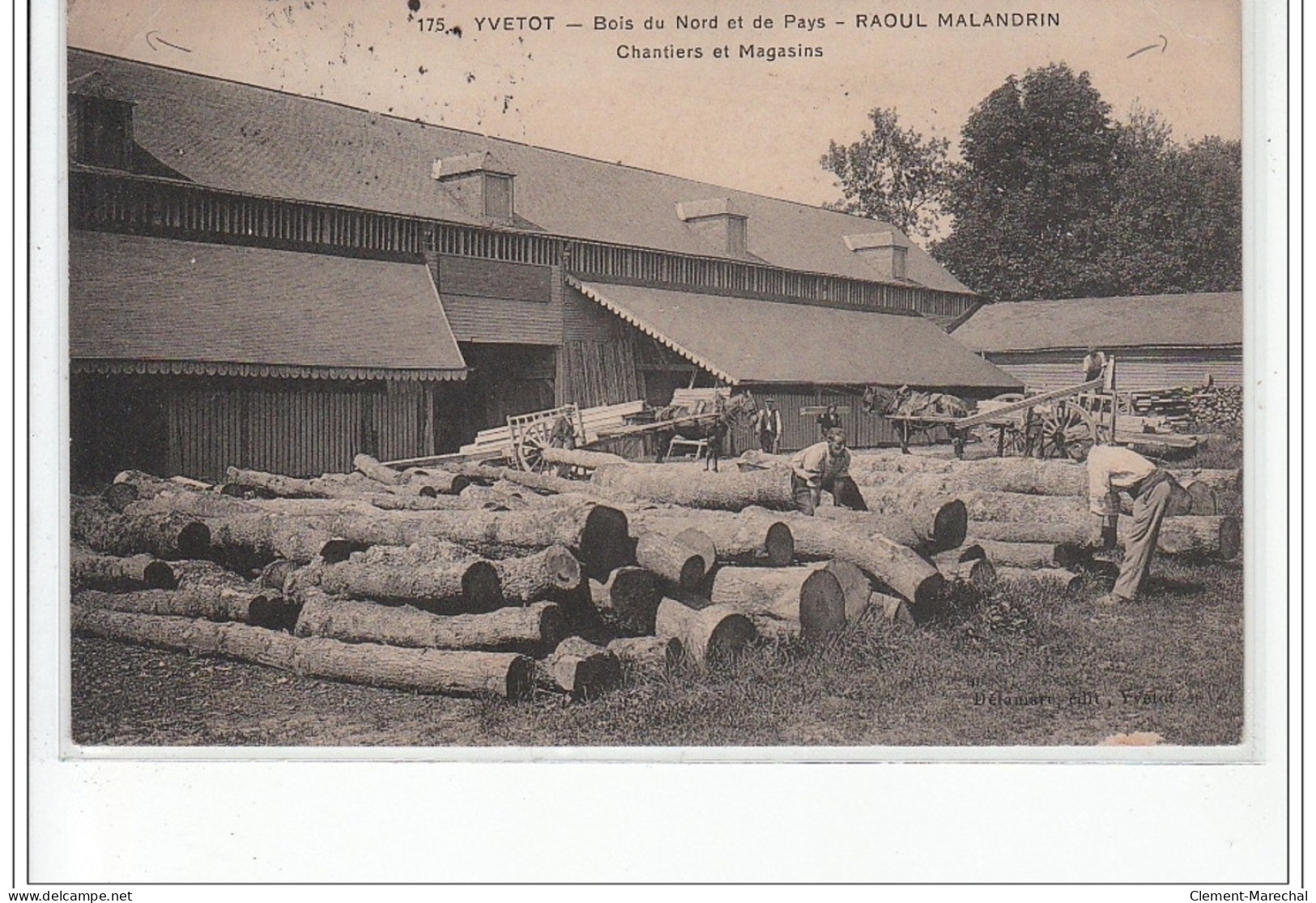 YVETOT : Bois Du Nord MALANDRIN - Chantier - Scierie - Bon état (un Coin Plié) - Yvetot