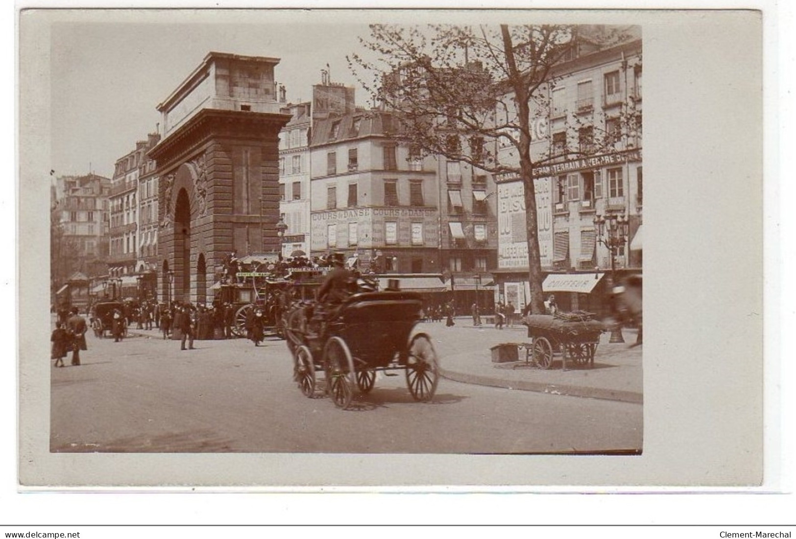 PARIS : Carte Photo De La Porte Saint Denis Vers 1910 - Très Bon état - Arrondissement: 10